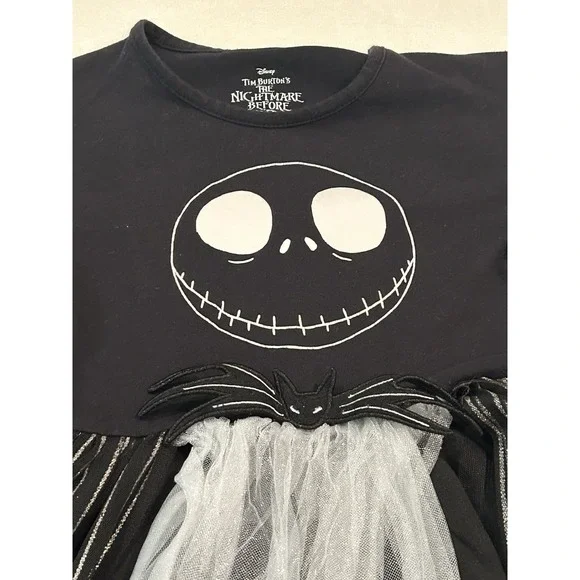 Disneys Nightmare Before Christmas Girls Dress L 10-12 Tulle Halloween Costume‎ - Picture 4 of 4
